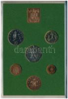 Nagy-Britannia 1975. 1/2p-50p (6xklf) hivatalos forgalmi sor lezárt dísztokban, borítékban + "1...