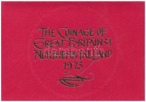 Nagy-Britannia 1973. 1/2p-50p (6xklf) hivatalos forgalmi sor lezárt dísztokban, borítékban, közte 1973. 50p Cu-Ni "Belépés az Európai Gazdasági Közösségbe" + "1973. Elizabeth R / Royal Mint" verdei zsetonnal T:PP, kis patina Great Britain 1973. 1/2 New Penny - 50 New Pence (6xdiff) official coin set in sealed case, in envelope, including 1973. 50 New Pence Cu-Ni "Britain's entry into E.E.C." + with "1973. Elizabeth R / Royal Mint" jeton C:PP, small patina