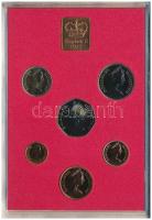 Nagy-Britannia 1973. 1/2p-50p (6xklf) hivatalos forgalmi sor lezárt dísztokban, borítékban, közte 19...