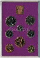 Nagy-Britannia 1970. 1/2p-1/2C (8xklf) hivatalos forgalmi sor lezárt dísztokban, borítékban + "...