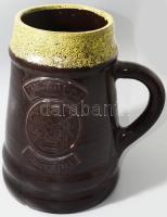 Kőbányai Sörgyár hatalmas korsó, mázsérülésekkel, m: 31 cm