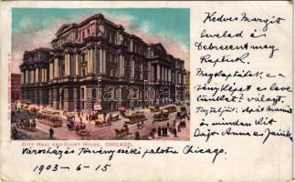 1903 Chicago (Illinois), City Hall and Court House, tram. E. C. Kropp (EB)