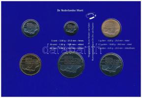 Hollandia 1999. 5c-5G (6xklf) forgalmi sor karton dísztokban, fólia borítékban T:UNC Netherlands 199...