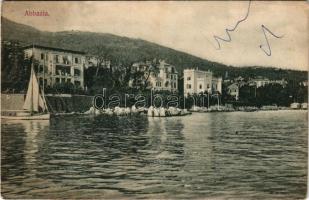 1908 Abbazia, Opatija; villák. Divald Károly 1510-1907. / villas (Rb)