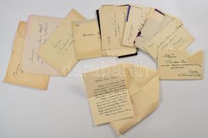 12 db részvétlevél Markóczi Imrének gépészmérnököktől, MÁV felügyelőktől, beazonosításra váró tétel