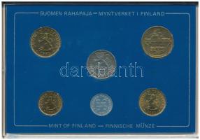 Finnország 1981. 5p-5M (6xklf) forgalmi sor műanyag tokban T:UNC
Finland 1981. 5 Pennia - 5 Markkaa...