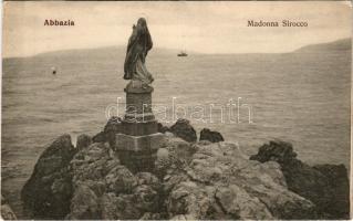 Abbazia, Opatija; Madonna Scirocco / Madonna szobor / statue (non PC) (EK)