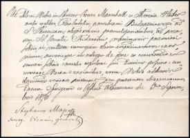 1876 Simor János fejléces levélpapírján Major István (1813-1893) teológiai doktor, püspök és Szilágy...