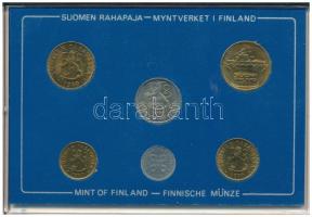 Finnország 1980. 5p-5M (6xklf) forgalmi sor műanyag tokban T:UNC
Finland 1980. 5 Pennia - 5 Markkaa...