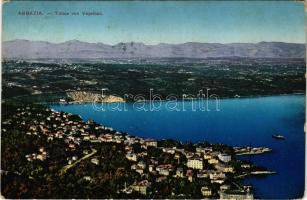 1913 Abbazia, Opatija; Totale von Veprinac. Tomasic &amp; Co. / látkép / general view (kopott sarkak / worn corners)