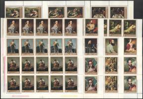 1967-1968 Festmények II. + IV. 1-1 fél ívsor