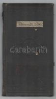 1912 Bp., Dworák Viktor egyetemi leckekönyve dr. Exner Kornél és mások aláírásával