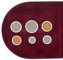 Hollandia 2000. 5c-5G (6xklf) forgalmi sor kinyitható, plüss borítású tokban, holland nyelvű ismerte...