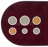 Hollandia 2000. 5c-5G (6xklf) forgalmi sor kinyitható, plüss borítású tokban, holland nyelvű ismerte...