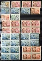 30 fekete lapos A4-es berakó, benne modern magyar kiadások, néhány vágott (betapadások), használt bé...