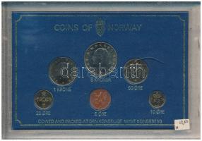 Norvégia 1979. 5ö-5K (6xklf) forgalmi sor, műanyag tokban T:UNC Norway 1979. 5 Öre - 5 Kroner (6xdiff) coin set in plastic case C:UNC