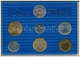 Finnország 1989. 5p-5M (6xklf) forgalmi sor + verdei emlékzseton, műanyag tokban, leírással T:UNC
F...