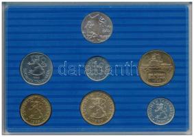 Finnország 1989. 5p-5M (6xklf) forgalmi sor + verdei emlékzseton, műanyag tokban, leírással T:UNC
F...