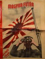 1943 Magyar Futár, Rajniss Ferenc lapja III. évf. 16. sz., "Japán szám", sérülésekkel, foltokkal, ragasztott