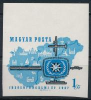 1967 Évfordulók - Események (V.) - Idegenforgalmi Év ívszéli vágott bélyeg