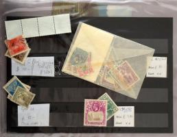 12 lapos gyűrűs levélberakó, benne kevés angol gyarmat, Isle of Man, FDC-k, kínai képeslapok