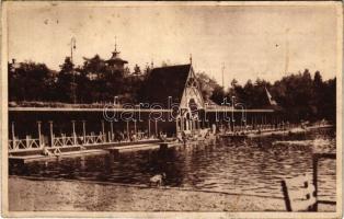 1949 Vízakna, Salzburg, Ocna Sibiului; Hotelul Bailor si Lacul Crisan / sós gyógyfürdő, szálloda, tó / salt bath, spa (fl)