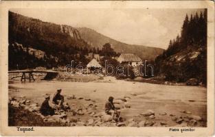 Tusnád-fürdő, Baile Tusnad; Sólyom kő. Adler felvétele / Piatra Soimilor (fa)