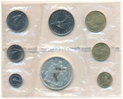 Franciaország 1973. 1c-10Fr (8xklf) forgalmi sor eredeti karton dísztokban és fóliacsomagolásban, kö...