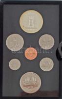 Kanada 1977. 1c-1$ (6xklf) forgalmi sor eredeti dísztokban, benne 1977. 1$ Ag "Ezüstjubileum" T:PP, a tok belső ragasztása enyhén elengedett Canada 1977. 1 Cent - 1 Dollar (6xdiff) coin set in original decorative case, including 1977. 1 Dollar Ag "Silver Jubilee" C:PP, the inner gluing of the case is slightly loose