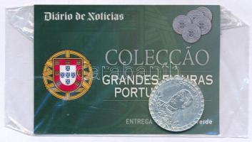 Portugália DN "Híres portugál személyiségek - Cesário Verde" kétoldalas, ezüstözött bronz emlékérem lezárt fólia tasakban, portugál nyelvű információs lappal T:UNC,AU Portugese ND "Grandes Figuras Portuguesas- Cesário Verde" two-sided, silver-plated bronze commemorative medallion in a sealed foil package, with Portuguese information sheet C:UNC,AU