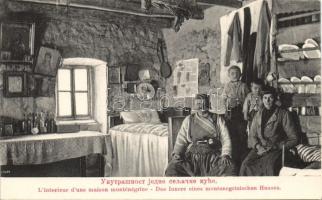 Peasant house interior in Montenegro