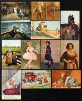 ~600-650 db régi motívum és üdvözlő képeslap. Érdekes vegyes anyag!