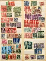 Kanada + Ausztrália 1.300 db bélyeg 10 lapos, nagyalakú berakóban