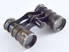 Színházi távcső, kopással, 9x6 cm