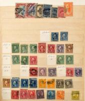 USA 1910-1990 Gyűjtemény többletpéldányokkal 1.684 db bélyeg 12 lapos, nagyalakú berakóban
