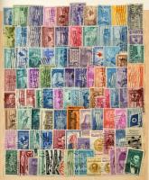 USA 1910-1990 Gyűjtemény többletpéldányokkal 1.684 db bélyeg 12 lapos, nagyalakú berakóban
