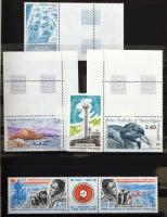 Francia Antarktisz gyűjtemény a kezdetektől 1996-ig 8 lapos közepes berakóban jobb sorokkal és 1 blo...