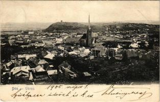 1905 Dés, Dej; látkép. Gálócsi Samu kiadása / general view (tűnyom / pinmark)
