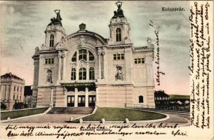 1906 Kolozsvár, Cluj; Nemzeti Színház. Schuster Emil kiadása / theatre (EK)