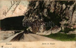 1903 Orsova, Kazan-Partie / Cazane / Kazán-szoros / gorge (fa)