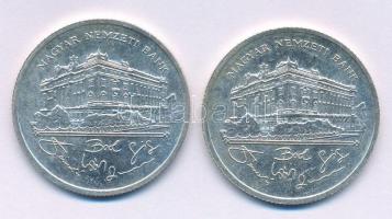 1992. 200Ft Ag "MNB" (2x) T:AU,XF patina
Adamo F13