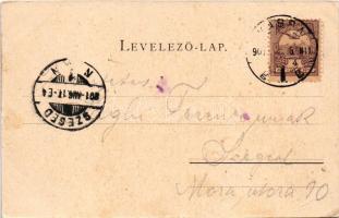 1901 Kassa, Kosice; székesegyház, piac. Vitéz A. kiadása / cathedral, market (EK)