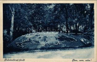 Balatonfüred, "Nem, nem, soha!" irredenta virágágy