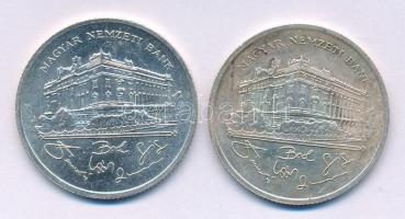 1992. 200Ft Ag "MNB" (2x) T:AU,XF patina
Adamo F13