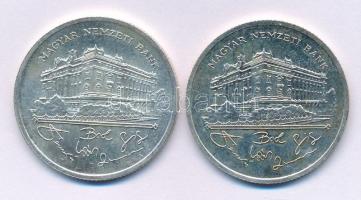 1992. 200Ft Ag "MNB" (2x) T:AU,XF patina
Adamo F13