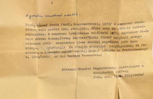 cca 1840 Király József (1832-) ötvös által készített 2 darab ezüst (Ag) pitykegomb, jelzett, az alko...