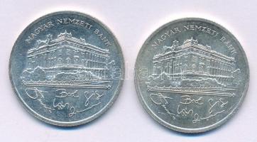 1992. 200Ft Ag "MNB" (2x) T:AU,XF patina
Adamo F13