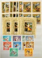 Modern magyar fogazott és vágott kiadások rengeteg sorral, kevés bélyegzettel 30 lapos A/4 berakóban...