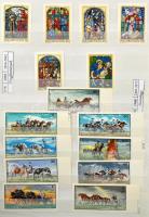 Modern magyar fogazott és vágott kiadások rengeteg sorral, kevés bélyegzettel 30 lapos A/4 berakóban...