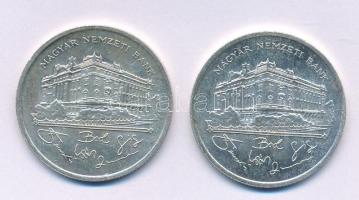 1992. 200Ft Ag "MNB" (2x) T:AU,XF patina
Adamo F13